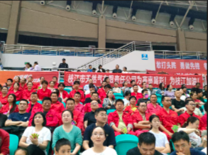 觀賽凝心 拼搏聚力——公司組織員工赴枝江市文體中心觀看籃球賽事